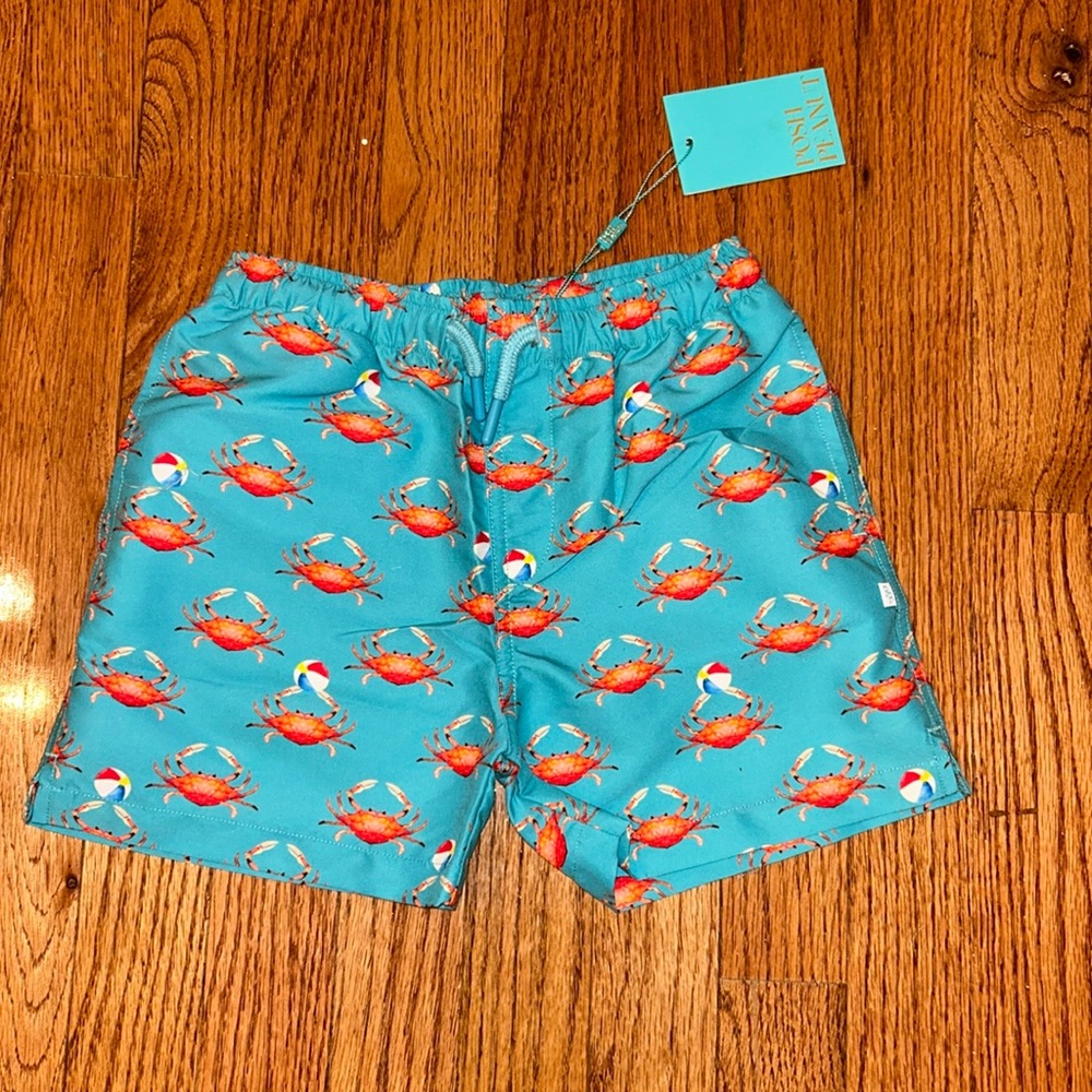New Posh Peanut Boys Bash Swim Trunks-6T